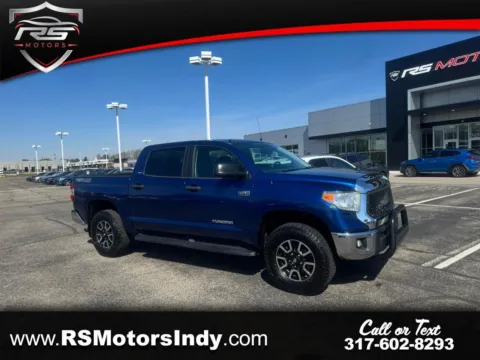 Blue 2015 Toyota Tundra SR5 5.7L V8 FFV CrewMax 4WD for sale in Indianapolis, IN