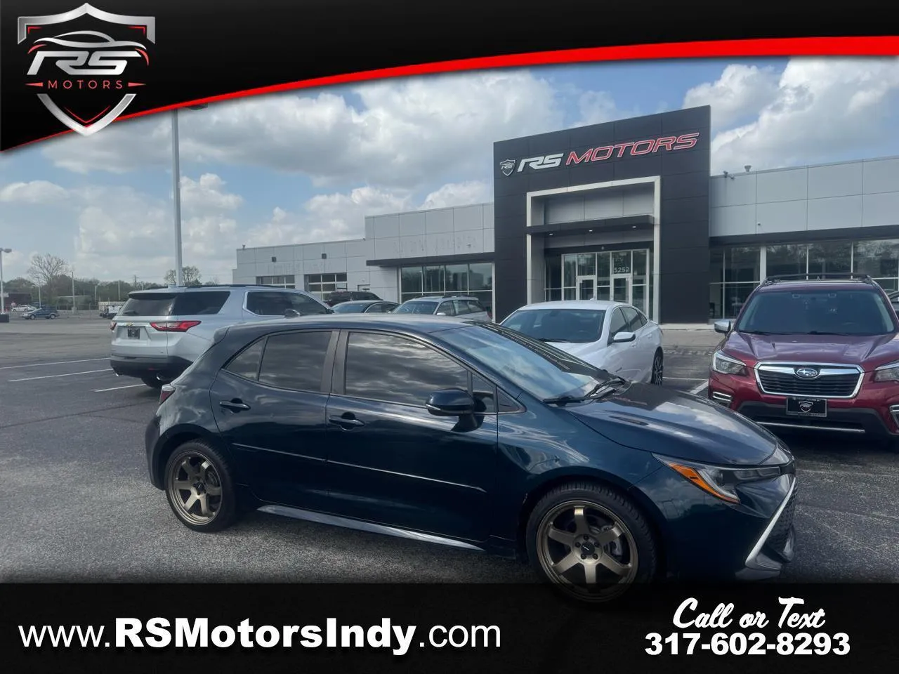 Blue 2019 Toyota Corolla XSE CVT for sale in Indianapolis, IN