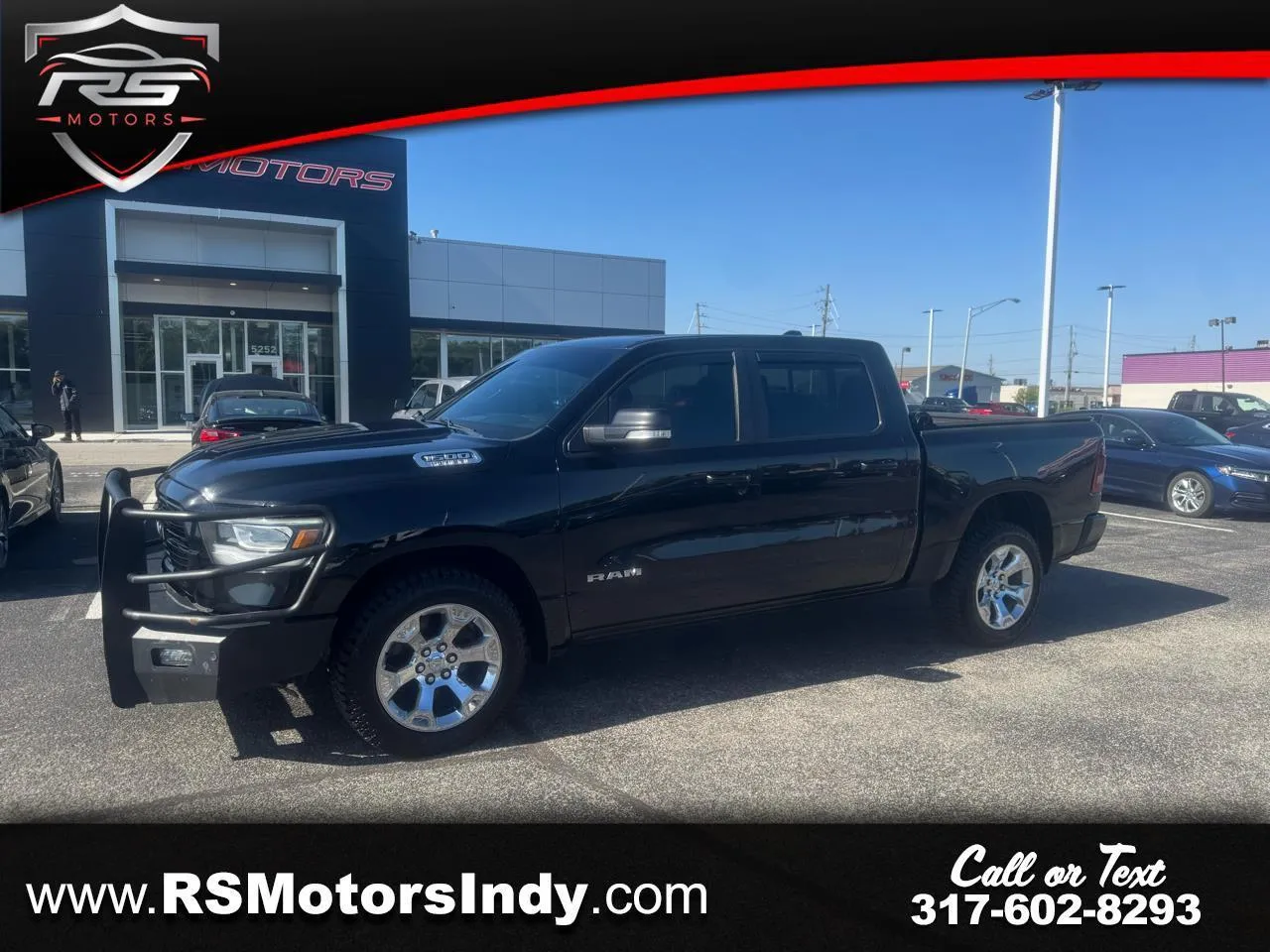 Black 2019 RAM 1500 Big Horn Crew Cab SWB 4WD for sale in Indianapolis, IN