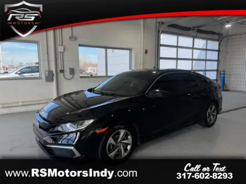 Black 2020 Honda Civic LX Honda Sensing Sedan CVT for sale in Indianapolis, IN