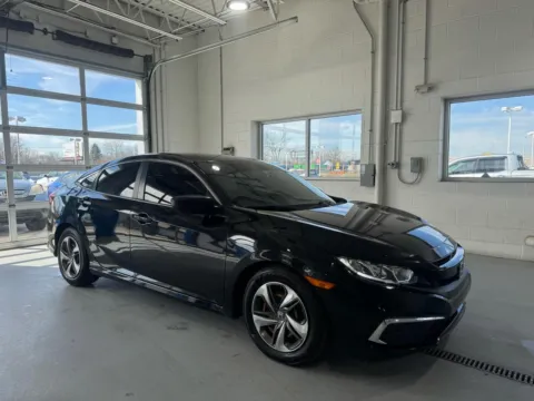 Black 2020 Honda Civic LX Honda Sensing Sedan CVT for sale in Indianapolis, IN