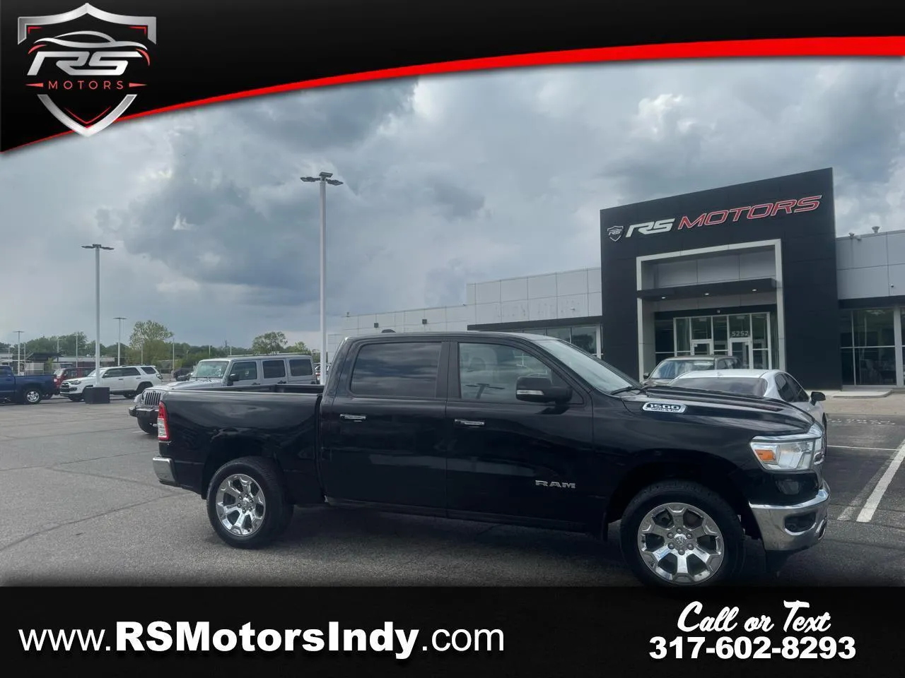 Black 2020 RAM 1500 Big Horn Crew Cab SWB 4WD for sale in Indianapolis, IN