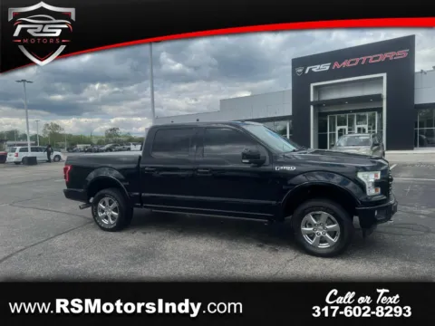 Black 2017 Ford F-150 Lariat SuperCrew 6.5-ft. Bed 4WD for sale in Indianapolis, IN