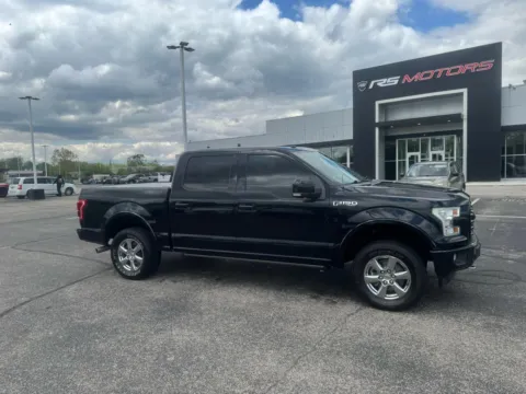 Black 2017 Ford F-150 Lariat SuperCrew 6.5-ft. Bed 4WD for sale in Indianapolis, IN