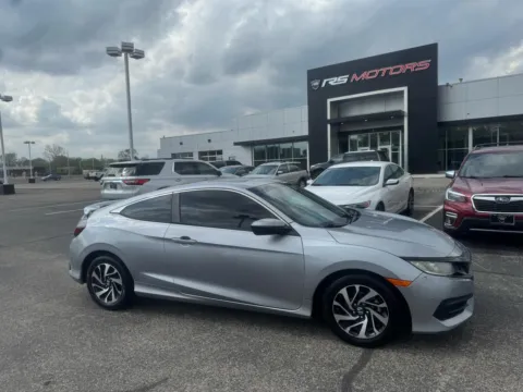 Silver 2016 Honda Civic LX-P Coupe CVT for sale in Indianapolis, IN