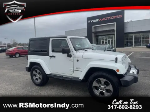 White 2017 Jeep Wrangler Sahara 4WD for sale in Indianapolis, IN