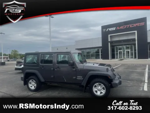 Gray 2017 Jeep Wrangler Unlimited Sport 4WD RHD for sale in Indianapolis, IN