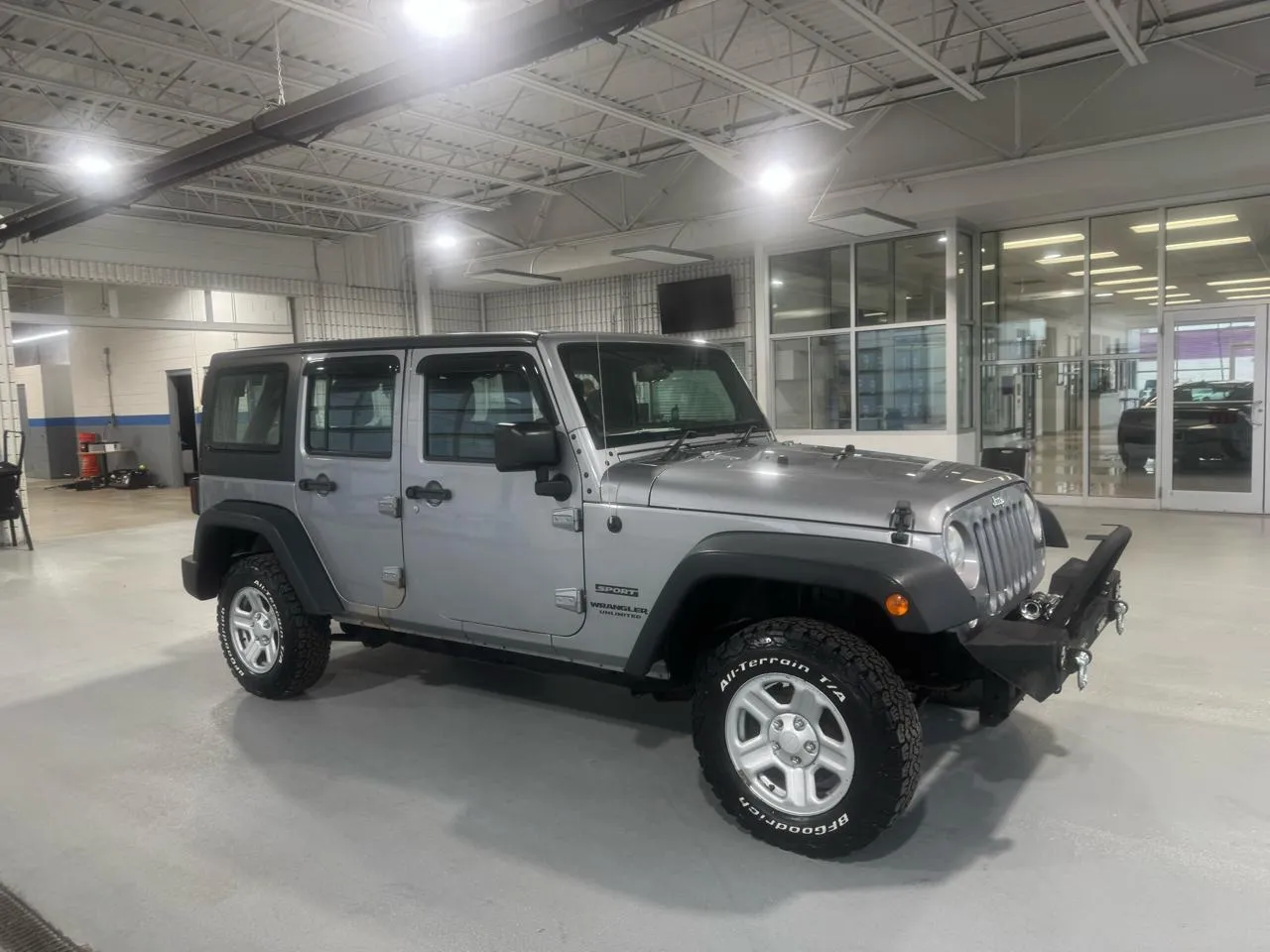 Silver 2015 Jeep Wrangler Unlimited Sport 4WD RHD for sale in Indianapolis, IN