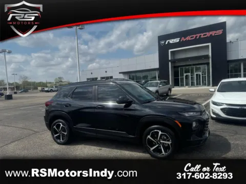 Black 2022 Chevrolet TrailBlazer RS for sale in Indianapolis, IN