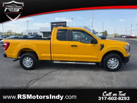 Red 2021 Ford F-150 XL SuperCab 8-ft. Bed 4WD for sale in Indianapolis, IN