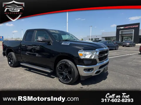 Black 2019 RAM 1500 Big Horn Quad Cab 4WD for sale in Indianapolis, IN