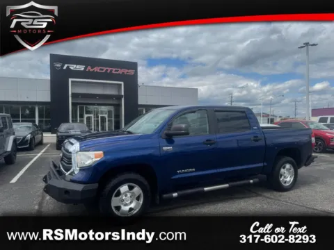 Blue 2015 Toyota Tundra SR5 5.7L V8 CrewMax 4WD for sale in Indianapolis, IN