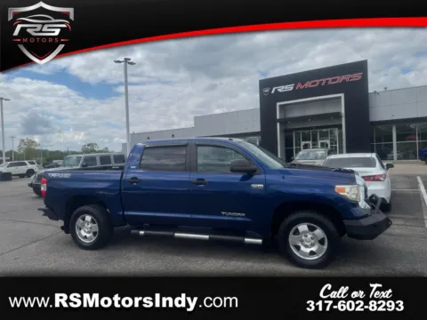 Blue 2015 Toyota Tundra SR5 5.7L V8 CrewMax 4WD for sale in Indianapolis, IN