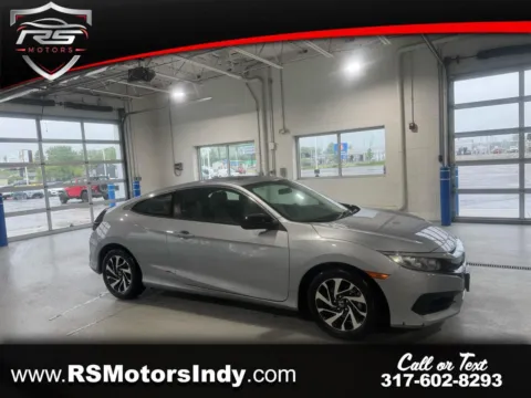 Silver 2017 Honda Civic LX-P Coupe CVT for sale in Indianapolis, IN