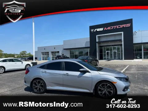 Silver 2021 Honda Civic EX Honda Sensing Sedan CVT for sale in Indianapolis, IN