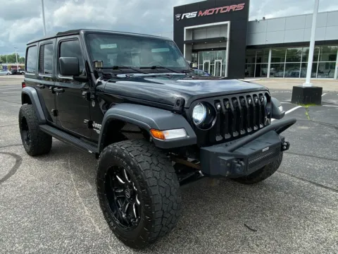 Black 2018 Jeep Wrangler Unlimited Sport for sale in Indianapolis, IN