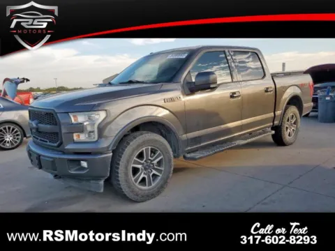 Gray 2017 Ford F-150 Lariat SuperCrew 6.5-ft. Bed 4WD for sale in Indianapolis, IN