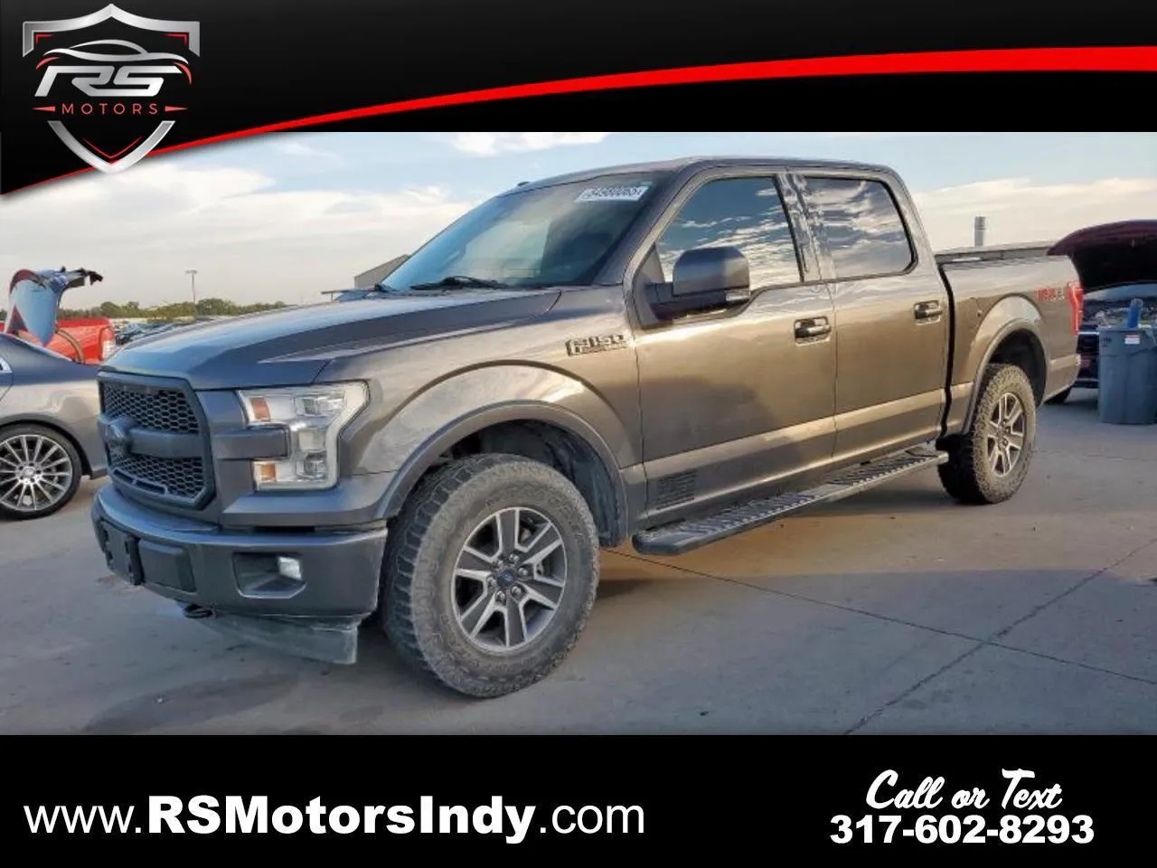 Gray 2017 Ford F-150 Lariat SuperCrew 6.5-ft. Bed 4WD for sale in Indianapolis, IN