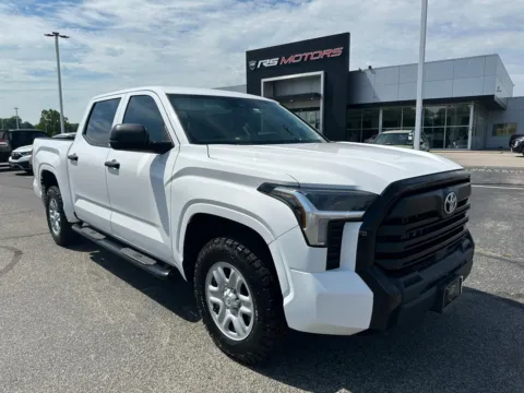White 2024 Toyota Tundra SR CrewMax 4WD for sale in Indianapolis, IN