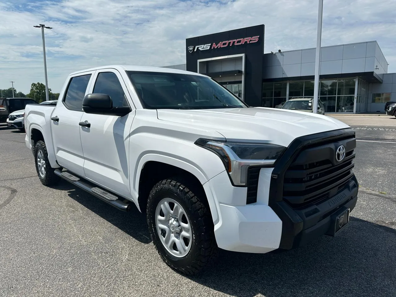 White 2024 Toyota Tundra SR CrewMax 4WD for sale in Indianapolis, IN