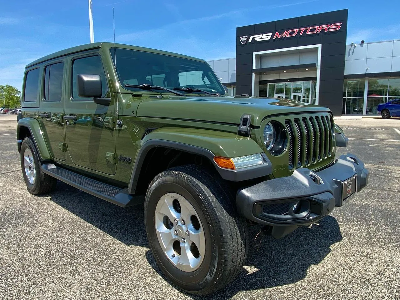 Green 2020 Jeep Wrangler Unlimited Sahara for sale in Indianapolis, IN