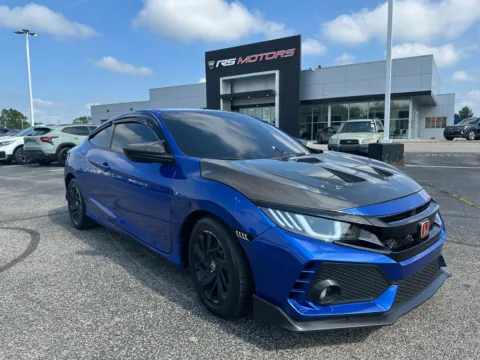 Blue 2016 Honda Civic LX-P Coupe CVT for sale in Indianapolis, IN