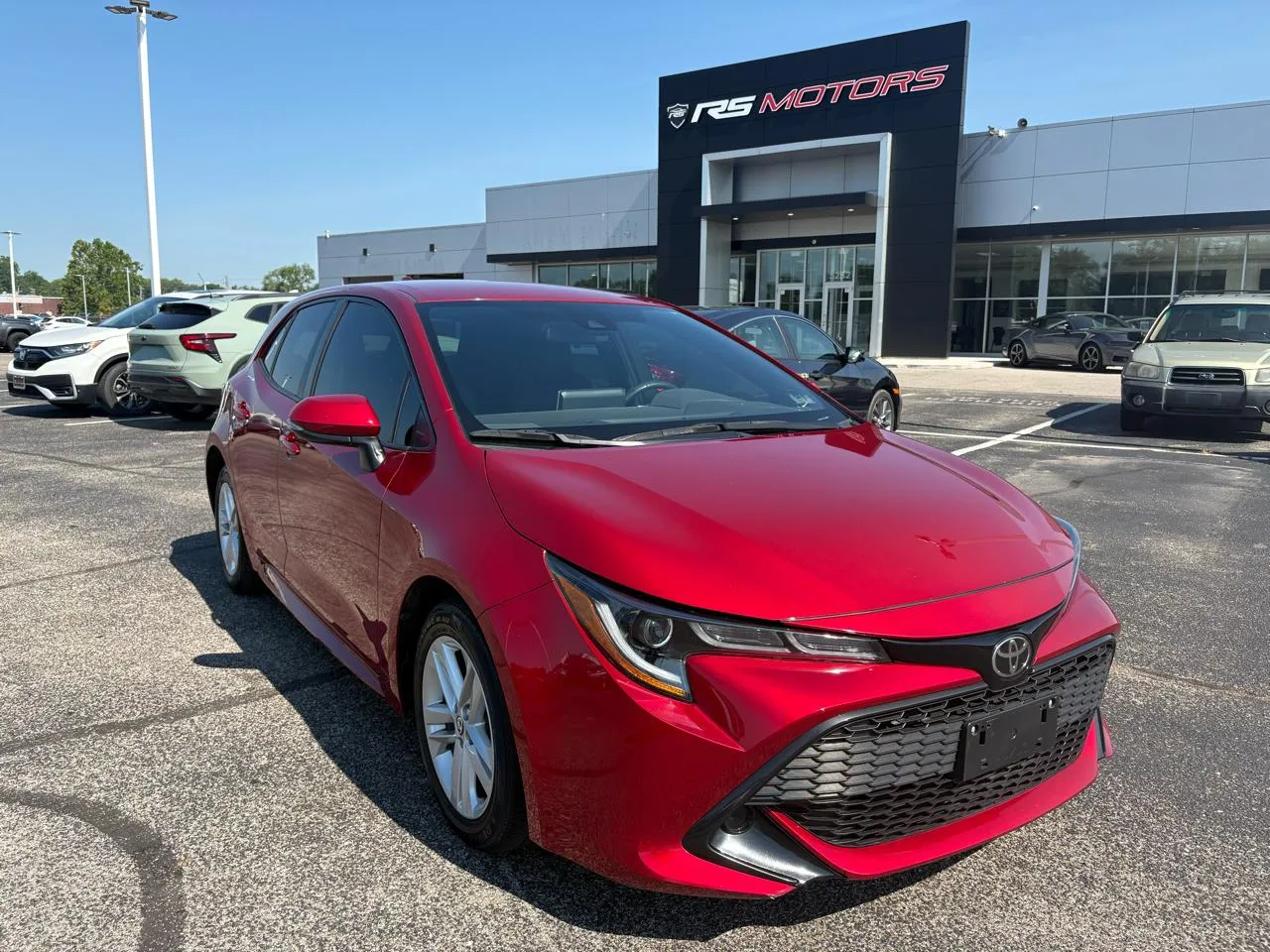 Red 2022 Toyota Corolla SE Hatchback CVT for sale in Indianapolis, IN