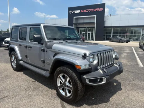 Silver 2020 Jeep Wrangler Unlimited Sahara 4WD for sale in Indianapolis, IN