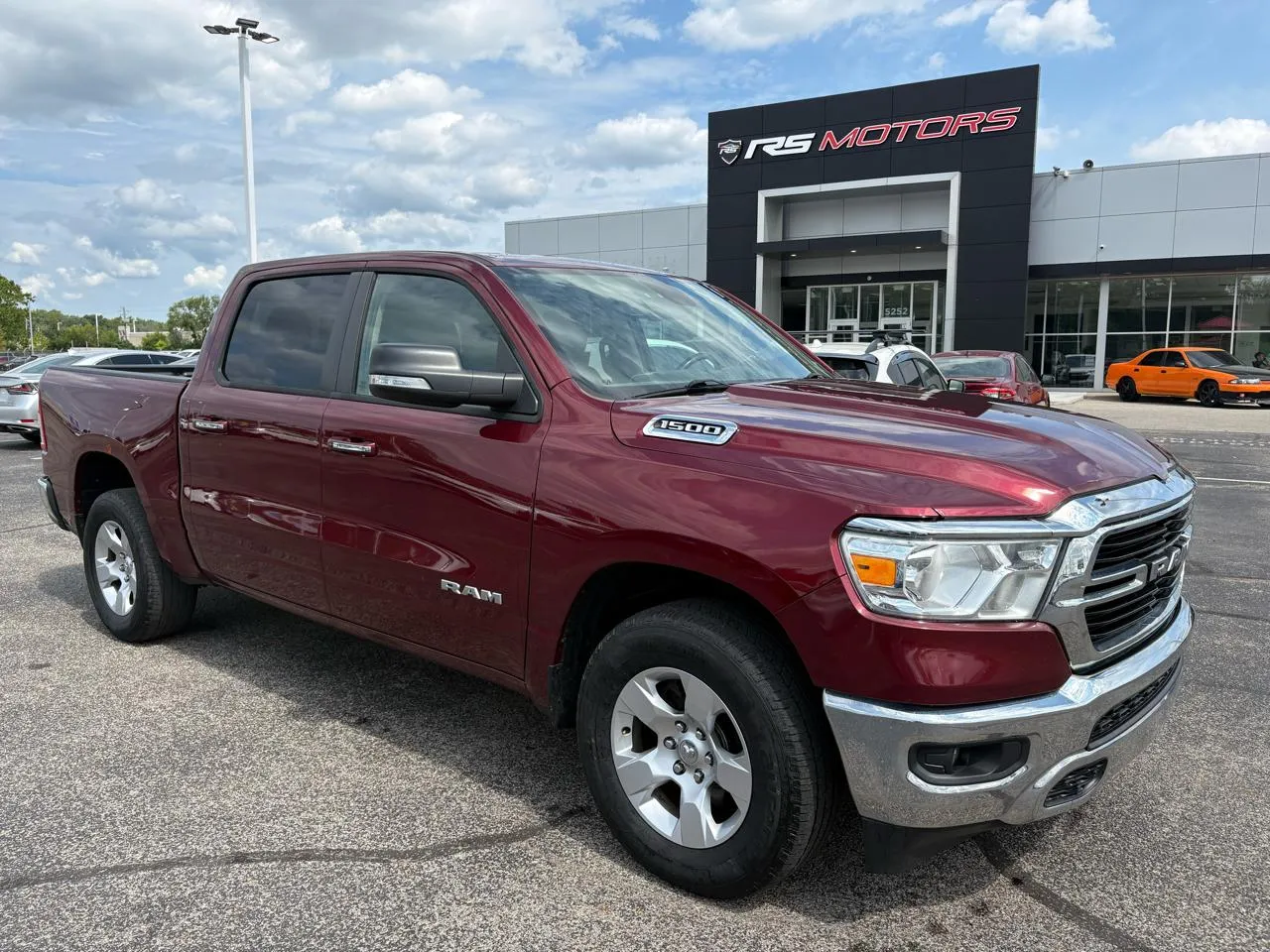 Red 2019 RAM 1500 Big Horn Crew Cab SWB 4WD for sale in Indianapolis, IN