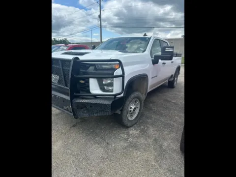 White 2021 Chevrolet Silverado 2500HD Work Truck Crew Cab Long Box 4WD for sale in Indianapolis, IN