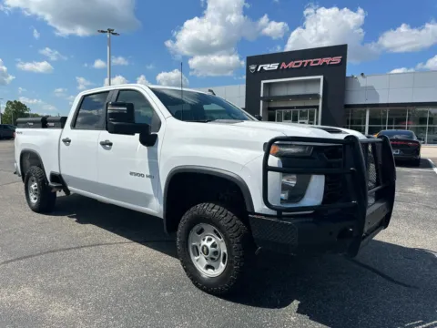 White 2021 Chevrolet Silverado 2500HD Work Truck Crew Cab Long Box 4WD for sale in Indianapolis, IN