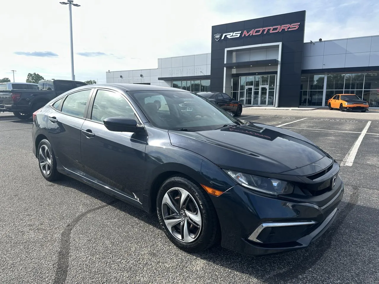 Blue 2019 Honda Civic LX Honda Sensing Sedan CVT for sale in Indianapolis, IN