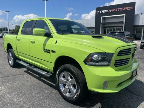 Green 2017 RAM 1500 Sport Crew Cab SWB 4WD for sale in Indianapolis, IN