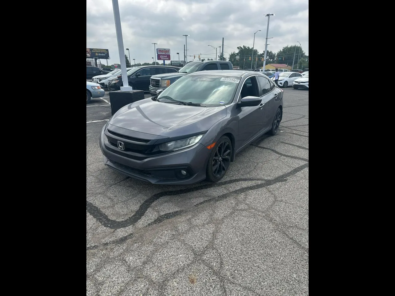 Gray 2019 Honda Civic Sport CVT for sale in Indianapolis, IN