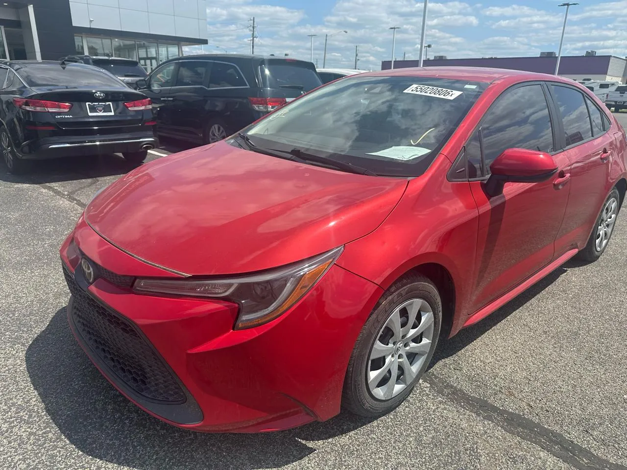 Red 2021 Toyota Corolla LE for sale in Indianapolis, IN