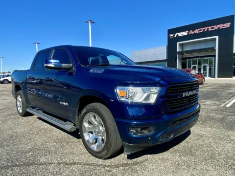 Blue 2021 RAM 1500 Big Horn Crew Cab SWB 2WD for sale in Indianapolis, IN