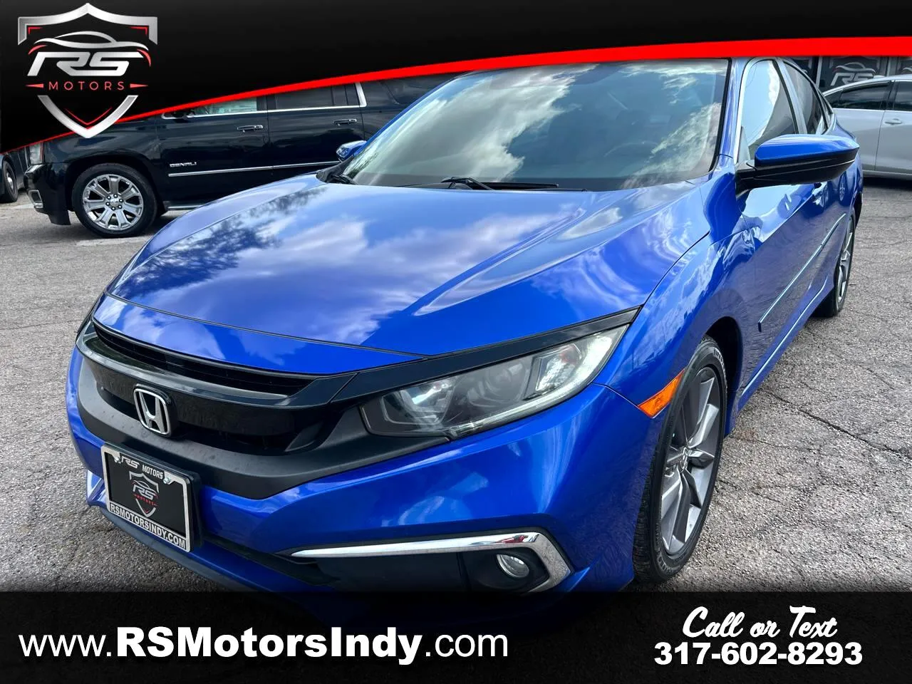Blue 2020 Honda Civic EX for sale in Indianapolis, IN
