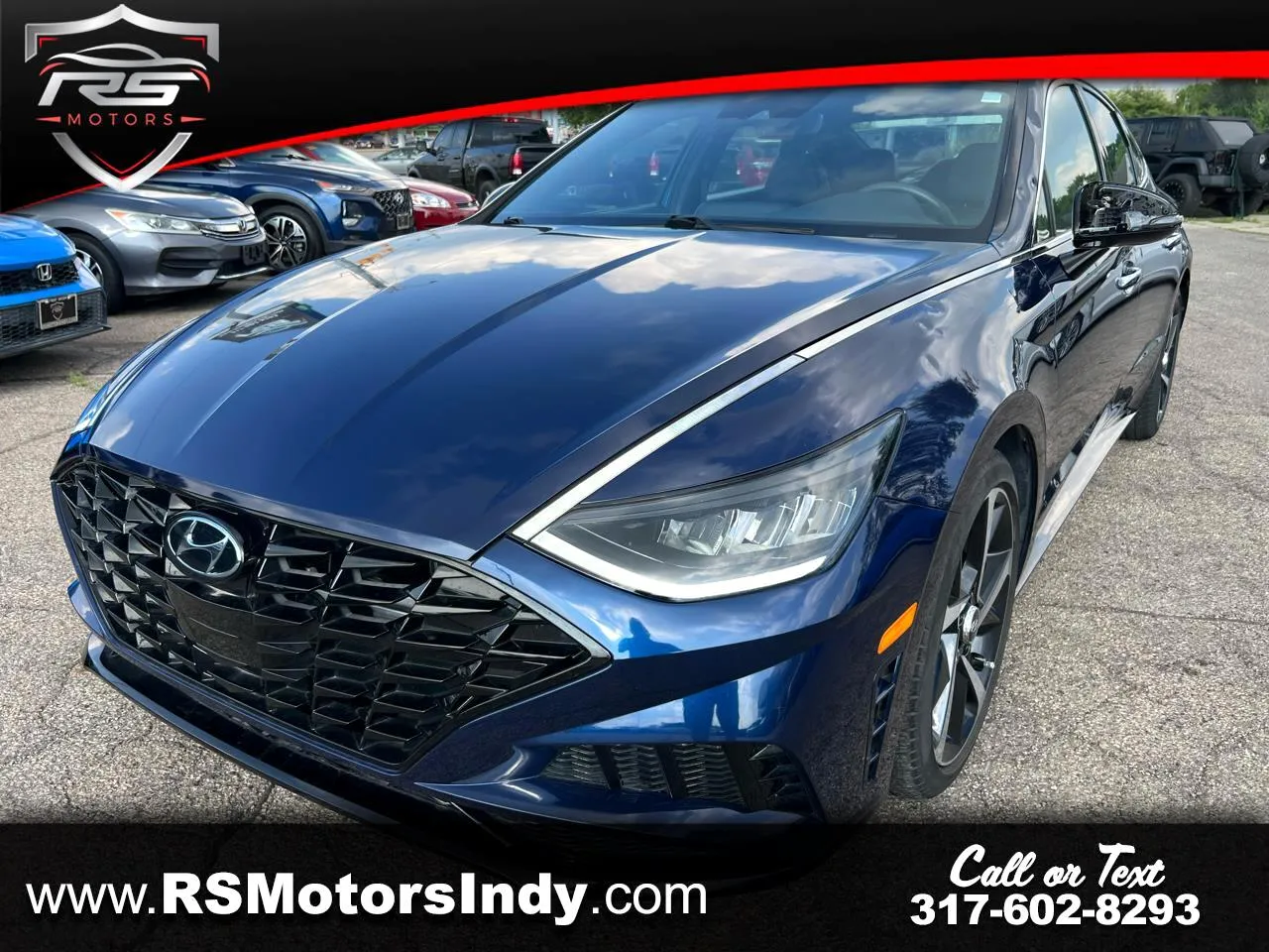 Blue 2022 Hyundai Sonata SEL Plus for sale in Indianapolis, IN