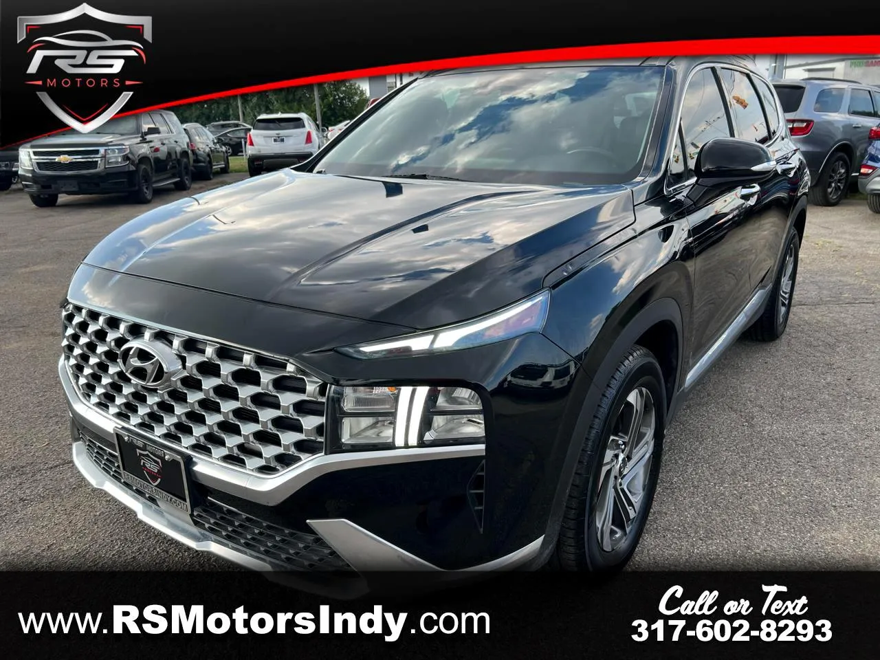 Black 2021 Hyundai Santa Fe SEL for sale in Indianapolis, IN