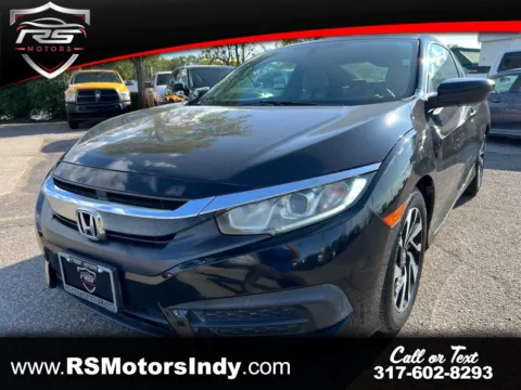 Black 2016 Honda Civic LX for sale in Indianapolis, IN