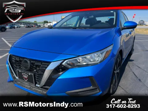 Blue 2021 Nissan Sentra SV for sale in Indianapolis, IN