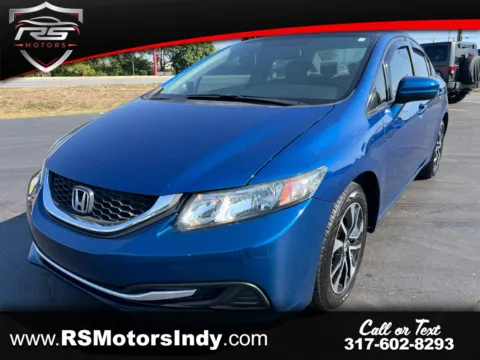 Blue 2015 Honda Civic EX for sale in Indianapolis, IN
