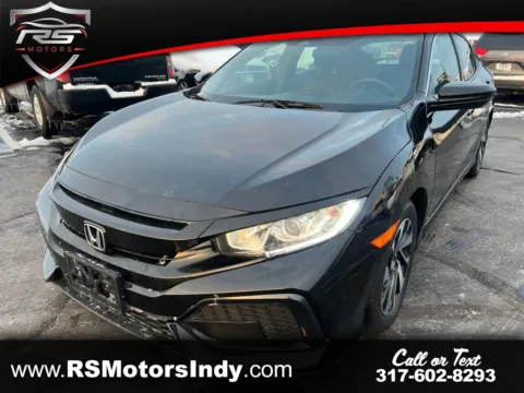 Black 2019 Honda Civic LX for sale in Indianapolis, IN