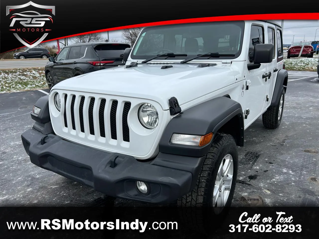 White 2021 Jeep Wrangler Unlimited Sport RHD for sale in Indianapolis, IN