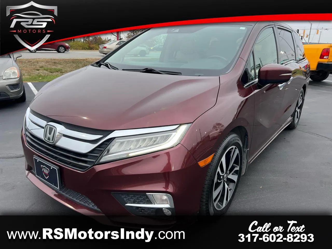 Red 2019 Honda Odyssey Elite for sale in Indianapolis, IN