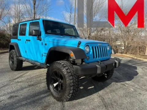 Blue 2017 Jeep Wrangler Unlimited Sport for sale in Indianapolis, IN