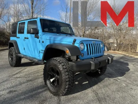 Blue 2017 Jeep Wrangler Unlimited Sport for sale in Indianapolis, IN