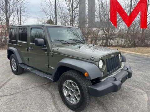 Green 2015 Jeep Wrangler Unlimited Rubicon for sale in Indianapolis, IN