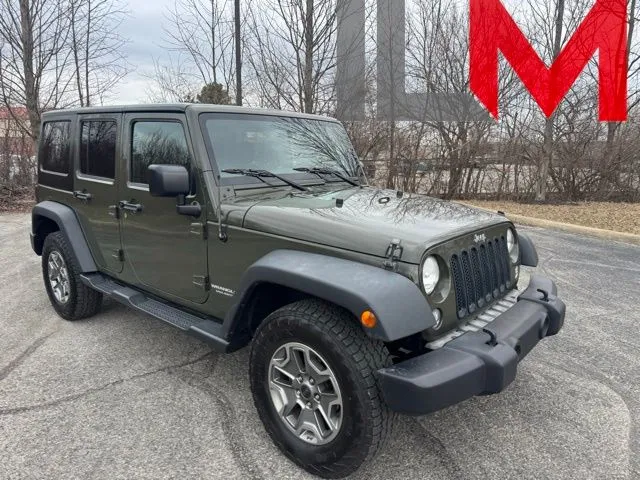 Green 2015 Jeep Wrangler Unlimited Rubicon for sale in Indianapolis, IN