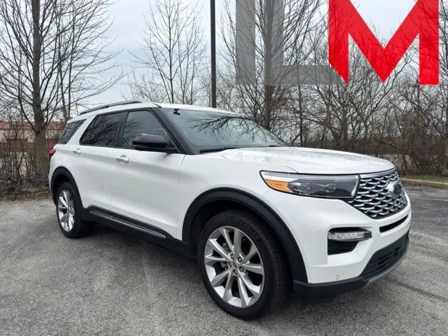 White 2022 Ford Explorer Platinum for sale in Indianapolis, IN